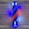Luz Rotativa para Cabeleireiro Barbearia LED Digital Iluminador Salão de Beleza Exterior Retro Simples Semicírculo Montado na Parede Caixa de Luz à Prova d'Água Fabricante