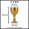 Copa de vino de latón para ofrecer a Buda, cáliz pequeño con pie, copa de uso doméstico para adorar al Dios de la Riqueza, artículos de adoración budista