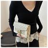 Bolso de moda de estilo coreano para mujer, novedad de 2024, bolso cuadrado pequeño retro combinable, bolso bandolera de hombro de diseño nicho de alta gama.