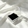 Caja de Almacenamiento Transparente de Cristal Acrílico Fábrica Xuhui Caja para Pendientes Anillos Caja de Joyería con Tapa abatible