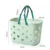 Cesta de baño cesta de mano cesta para llevar cesta de baño cesta de lavado caja de almacenamiento para artículos de baño masculino femenino baño azul dormitorio