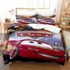 Conjunto de três peças de impressão digital 3D Anime Cars Quilt Cover Cama Cross-Border Export Conjunto de cama