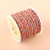 Hilo de Algodón Retorcido a Mano Cuerda de Algodón Hecha a Mano DIY Hilo Multicolor Estilo Tíbet para Manualidades, Cuerda Tejida a Mano, Materiales para Tejer Pulseras