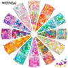 Explosões transfronteiriças Borboleta Perolada 12 Cores Nail Art Lantejoulas Bead Unha Polonês Cola Set Nail Art Jóias Nail Patch