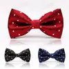 Moda dot estilo coreano noivo padrinho gravata borboleta estilo universitário britânico negócios anfitrião arco masculino pote
