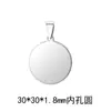 Moda Europea y Americana Acero de Titanio Estilo Celebridad de Internet Colgante de Placa de Identificación para Perro Joyería de Luz Completa