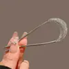 Novo Grampo de Cabelo Estilo Chinês para Mulheres, Ferramenta de Penteado para Coque, Presilha de Cabelo em Forma de U, Grampo de Cabelo com Toque de Luxo, Pente Acessório de Cabelo