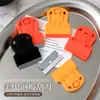 Herramientas para arte de uñas: raspador removedor de pegamento, raspador de placa de acero con patrón, removedor de pegamento residual, raspador de metal, herramienta auxiliar de limpieza de transferencia