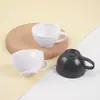 Mini Modelo de Xícara de Café Simulação Copo de Plástico Xícara de Chá Recipiente Acessórios Casa de Brinquedo DIY Decoração de Cena Adereços