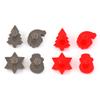 Ferramentas para Assar Bolo Cortadores de Biscoito Plástico PP Natal Estéreo Conjunto de Moldes Cortadores de Biscoito Molde para Assar Biscoito