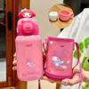 Copo térmico infantil Sanrio menina 316 aço inoxidável com canudo Copo d'água especial para jardim de infância para sair para a escola