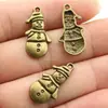 25X12Mm 1.1g Multicor DIY Liga Acessórios Material Série de Natal Pingente Boneco de Neve