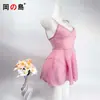 Lingerie Sexy Okajima para Mulheres, Camisola Puro Desejo, Camisola Rosa Brilhante, Roupa de Dormir Apaixonada, Roupa Sem Data de Validade