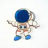 Bonito desenho animado aeronave sol nuvens astronauta broche criativo acrílico distintivo infantil prêmio combinando camiseta