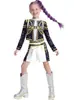Transfronteiriço Novo Halloween Menina Caçadora de Demônios Kpop Cantora Popular Fantasia de Halloween Conjunto de Roupa de Palco