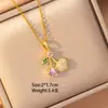 Acero de Titanio Collar Popular para Mujer, Cobre Microincrustado con Chapado en Oro Real, Estilo de Celebridad de Internet Ins de Gama Alta, Exquisita Cadena para Clavícula