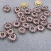 1.4cm Girasol de Doble Capa Diamante una Flor de Diamante Pistilo DIY Hecho a Mano Estilo Japonés y Antiguo Accesorios para el Cabello y Materiales y Accesorios para Adornos del Cabello