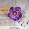 Camelia Cabeza de Flor Pequeña Flor Artificial Falsa Hecha a Mano Horquilla DIY Guirnalda Venta al por Mayor Boda Retro Ramillete Accesorios de Fotografía