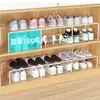Suporte para Sapatos Sapateira Economia de Espaço Armazenamento Prateleira Escalada Armário Divisória Embutida Prateleira de Armazenamento em Camadas Extensível Novo