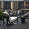 Silla Sofá de Exterior Resort Aleación de Aluminio Diseñador Madera Maciza Balcón Hotel Club Zona de Ocio