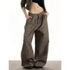 Pantalones de pierna ancha, rectos, finos, con caída, de corte holgado, cintura alta, para todas las estaciones, inspirados en Chanel, de color claro, para mujeres altas.