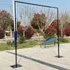 Novos adereços de casamento moldura de fundo de ferro haste telescópica decoração de casamento layout de palco decoração de prateleira de arco dourado