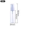 Botella de loción transparente de PET al por mayor de fábrica en stock, pequeña regadera de 120 ml, portátil para viajes, botella de cosméticos en aerosol.