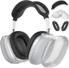 Adecuado para Funda Protectora Airpodsmax Auriculares Bluetooth Apple Funda de Silicona Montados en la Cabeza TPU Transparente Almohadilla para la Oreja Funda Protectora