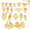 Calabaza Arenada Conservante del Color, Paz y Alegría, Hortensia Trenzada, Amuleto de Éxito en Exámenes, Separador de Cuentas Vajra, Accesorios para Joyería DIY