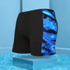 Bermuda de natação masculina atacado boxer plus size seda de leite estampa moda adulta primavera quente férias praia bermuda de natação