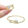 Accesorios DIY Plata de Ley S925 Simple y Elegante Pulsera de Perlas Anillo Base Cuentas Espaciadoras Configuración de Anillo para Pulsera