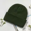 Chapéu de Tricô Moderno e Versátil com Logo Personalizado, Chapéu à Prova de Vento e Quente para Outono e Inverno, Chapéu de Lã Unissex, Gorro