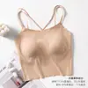 Camisola de Seda Nueva Colección Primavera-Verano Estilo Lujo Ligero para Mujer, Color Sólido Cuello Redondo, Capa Base de Seda Pura con Adorno de Encaje