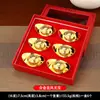 Adornos de lingotes de oro que atraen la riqueza para el hogar y la oficina, adecuados para la decoración de la entrada, regalo de inauguración para amigos