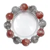 Encontrando Viejos AmigosPulsera de Cristal de Fuegos Artificiales Gris Natural para Mujer, Pulsera de Moda Versátil de Fuegos Artificiales Rosas Que Realza la Tez Clara, Mayoreo