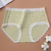 Bragas de Encaje Estilo Francés Retro Ligeras de Verano para Mujer, de Hilo Colorido Acanalado de Cintura Media 10A de Seda de Morera para Mujer al por Mayor