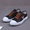 Zapatos de Lona Más Vendidos Primavera/Verano 2026, Zapatos Casuales Negros para Mujer, Tenis Planos de Moda Estilo Coreano, Zapatos para Mujer con Diseño de Oso