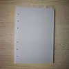 Miolo de Reposição Folha Solta Separador PP Fosco A4A5A6M5M8 Página Separadora Página de Classificação Página de Índice Manual Impressão Personalizada