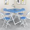 Mesa Plegable Mesa de Comedor Hogar Apartamento Pequeño Mesa Cuadrada Mesa de Comedor para 4 Personas Mesa Portátil para Puesto al Aire Libre Mesa y Sillas Dormitorio Jianhe Luz de Vela