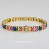 Cadena de Tenis Jinyiya Factory Cadena de Garras de Circonita Pulsera Acero de Titanio Joyería de Acero Inoxidable para Mujer Pulsera de Circonita Personalización