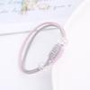 Moda coreana, nueva línea de doble color, una banda de goma elástica alta para niñas, cuerda básica para la cabeza, súper anillo de pelo de hada, joyería al por mayor