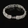 Joyería de Moda Transfronteriza Pulseras para Mujer Estilo Coreano Brazaletes Exquisitos Pulseras Envolventes Completamente Diamantadas Venta Directa del Fabricante B088