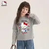 Camiseta de Manga Larga Falsa de Dos Piezas para Niñas Otoño 2026 Nuevo Estilo para Niños Medianos y Grandes Estilo Coreano Top Holgado de Manga Larga