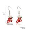 Aretes Navideños Transfronterizos Juego de Aretes Navideños Copo de Nieve Campana Aretes Navideños Aleación Árbol de Navidad Aretes Navideños