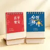 Calendario de Escritorio Mini 2027, Soporte de Madera para Teléfono, Calendario Mensual, Adorno de Escritorio, Año del Cordero, Planificador de Registro Diario, Regalo