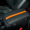 Almofada de Apoio de Braço para Carro Couro Clássico Preto Resistente ao Desgaste Comércio Exterior Transfronteiriço Almofada Antiderrapante para Uso no Interior do Carro Almofada de Apoio de Braço em Couro