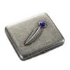 Estuche de Cigarrillos Clásico Retro Repujado Oposición Paquete de 20 Portátil de Gama Alta Creativo Caja de Regalo para Hombres y Mujeres con Jade