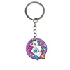 Chaveiro Unicórnio Chaveiro de Mala Pingente Chaveiro de Borracha Macia PVC Presente de Formatura Pequeno Presente Chaveiro