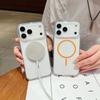 Adecuado para Funda de Teléfono Móvil Iphone17Promax Apple 16 Transparencia Alta Círculo Fino Succión Magnética 15 Ultra-Delgada Anti-Caídas Carcasa Dura de PC 14