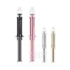 Material de embalagem personalizado para seringa de água e luz, tubo tipo foguete galvanizado de 1ml 3ml 5ml, embalagem de essência cosmética, frasco de creme para os olhos
